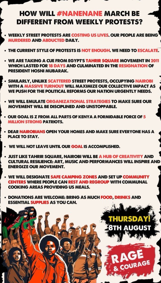 WaithakaEnt's tweet photo. Organize Organize Organize!
#NaneNane #NaneNaneMarch https://t.co/5UzFCdsCfb
