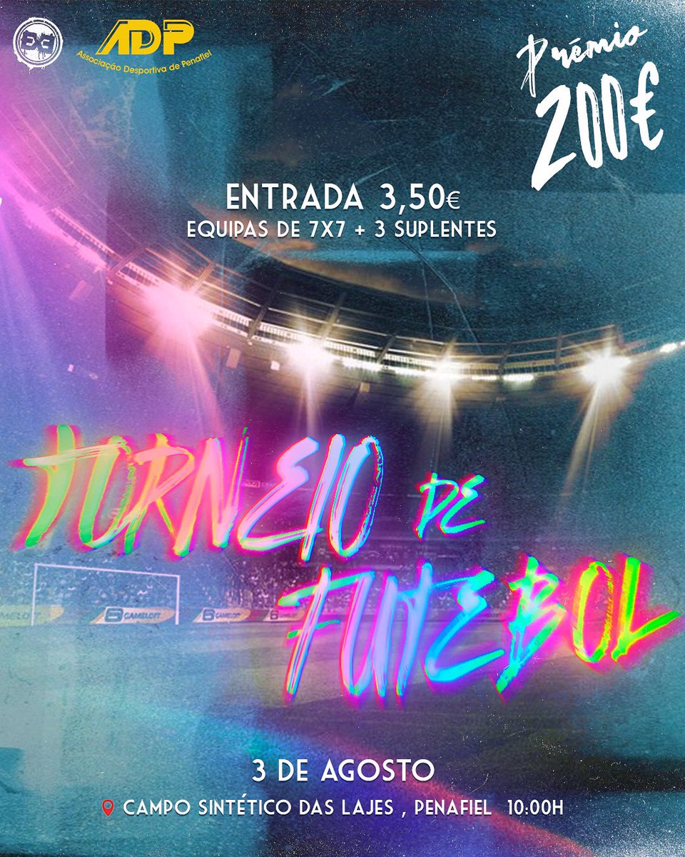 A vossa lista promete mais um dia e apresentamos o nosso torneio de futebol que se irá realizar no dia 3 de agosto no campo sintético das lages pelas 10h da manhã.
Inscreve-te com:
<a href="/mostraasmamas7/">𝔉𝔯𝔞𝔫𝔠𝔦𝔰𝔠𝔬 🇲🇽</a> 
<a href="/leonorf_almeida/">kikinhagata</a> 
<a href="/G4bi_92/">gabi_92</a>
<a href="/leticiamcruzz/">tita</a> 
Junta-te a nós e habilita-te a ganhar💙