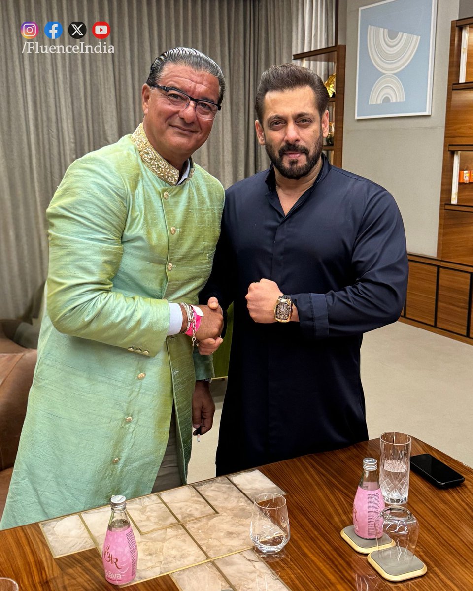 FluenceIndia's tweet image. Timeless style meets unmatched elegance! ⌚️ Thrilled to witness the launch of the stunning new watch collection by the legendary @beingsalmankhan in collaboration with the iconic @_Jacobandco. A perfect blend of Bollywood and luxury #SalmanKhan #JacobAndCo #WatchLaunch #Bollywood