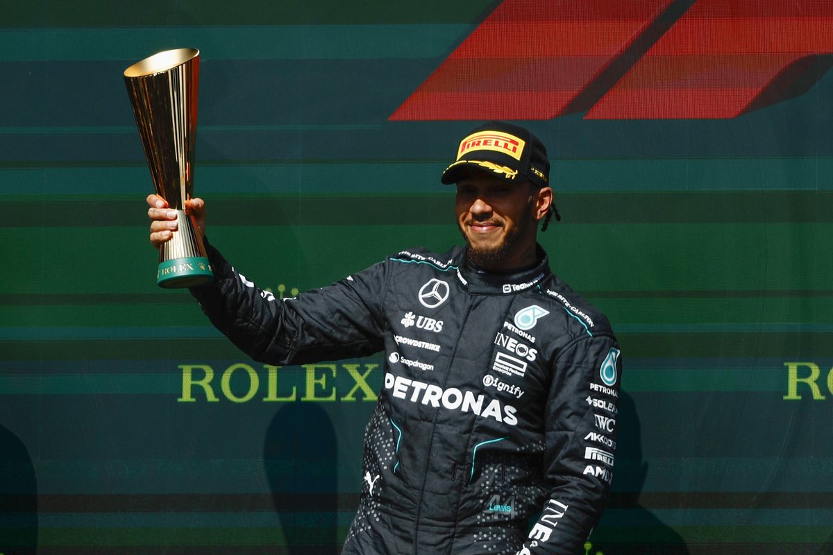 😮‍💨 Two race wins for Lewis Hamilton in 2024!

#TeamTCF | #BelgianGP | #F1