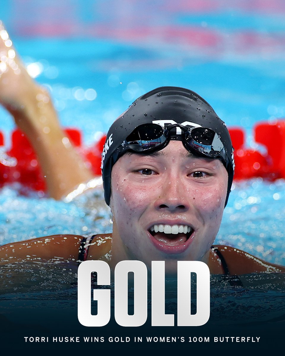 ESPNBET's tweet photo. TORRI HUSKE (+650) WINS GOLD! 🥇 https://t.co/w9zVAbsZh0