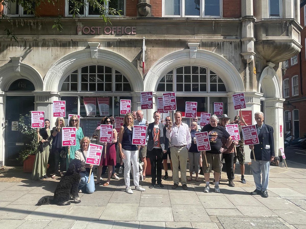 MoleMeade's tweet image. Great people defending Ecclestone street Crown Post Office. Thanks to all. The post office must listen to its communities. All the political parties, your customers and the fantastic staff. Not want what you’re proposing. Time to read the governments manifesto.
