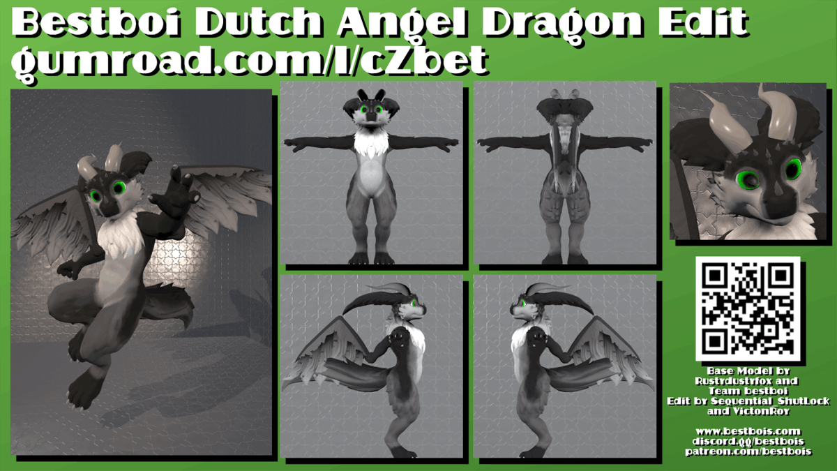 VictonRoy's tweet photo. EMERGENCY COMMISSIONS: I'm doing mesh edits for VRChat avatars. From 20-100USD depending on difficulty. Hit me up for more details. :3 https://t.co/n5Dat255p6