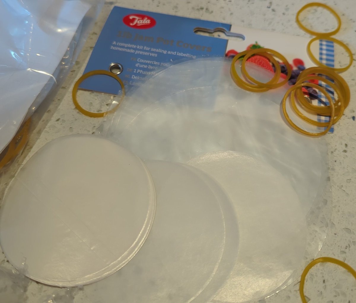 misterpotes's tweet photo. @TalaCooking I don't know what you've made these jam pot covers from but they're not cellophane and so they're not sealing 🤬 https://t.co/7GsycKTwFH