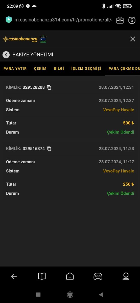 Teşekkürler #CasinoBonanza 🥰🥰🥰