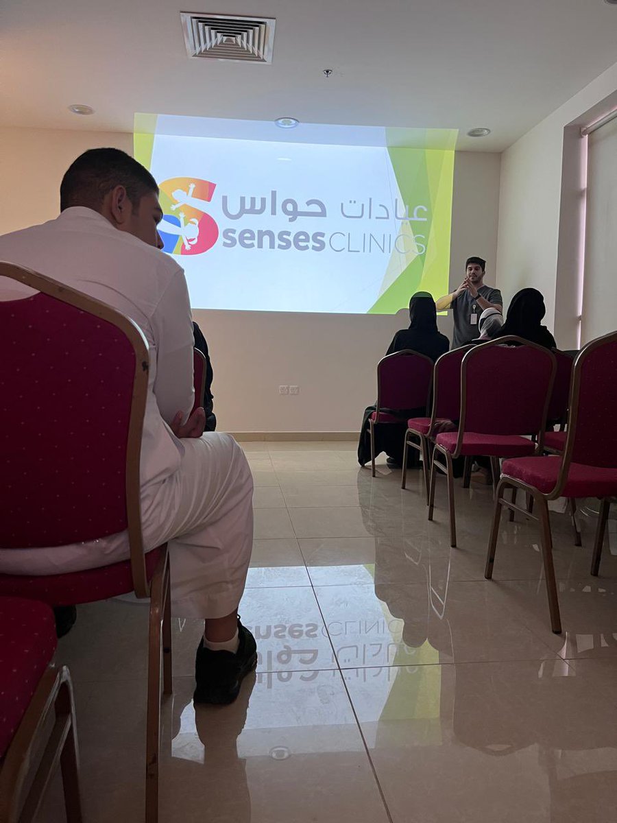 mRumayan's tweet photo. جانب من ورشة العمل بتعاون مع@SensesClinics عن اضطراب فرط الحركة وتشتت الأنتباه ودور العلاج الوظيفي لذوي الاضطراب ، سعيد جدا اني كنت جزء من تقديم هذه المحاضرة وان شاء الله ان ذوي الاضطراب استفادوا وعرفوا كيف يتعاملون مع اطفالهم،كما اشكر @SensesClinics  على المساهمة الغير مستغربة🌹 https://t.co/7fBruoEbSQ