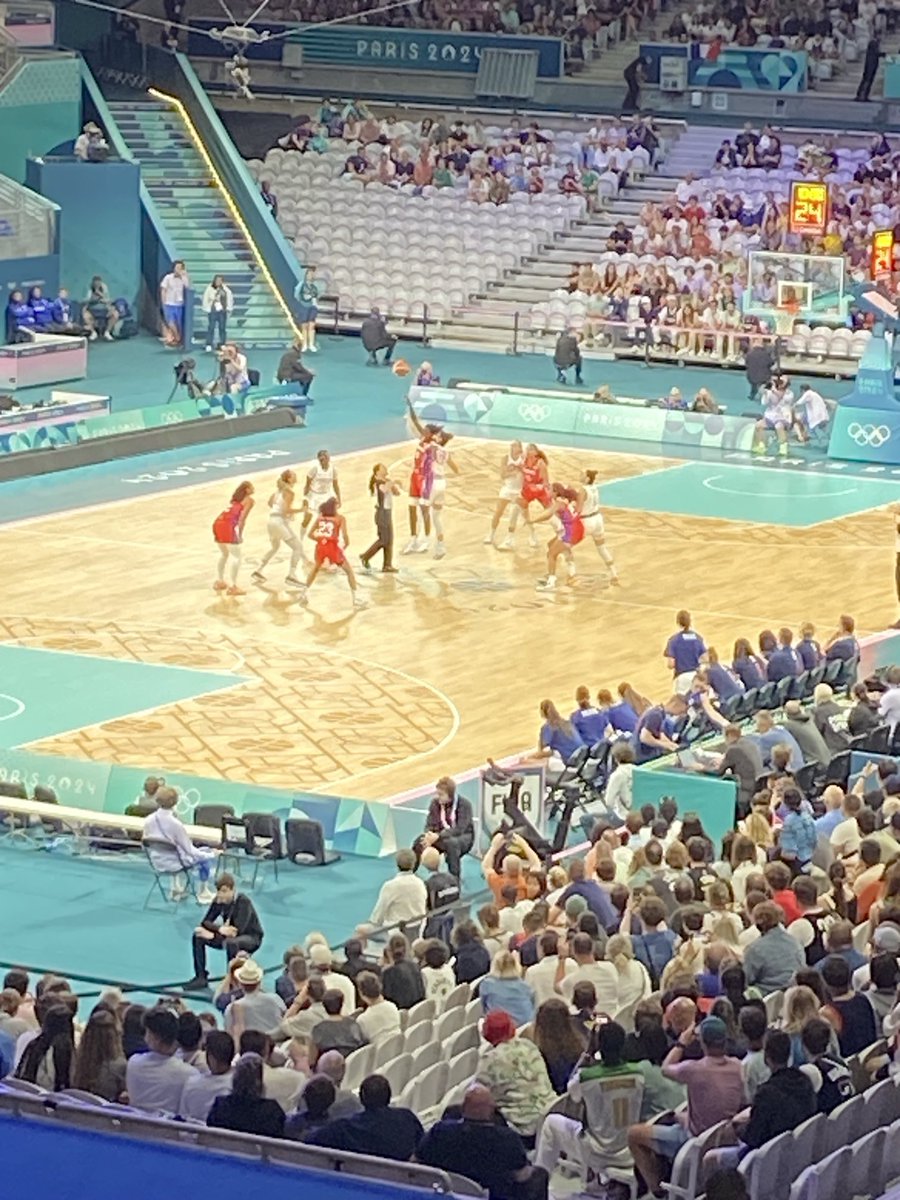 First game - Serbia 🇷🇸 v Puerto Rico. 🇵🇷 Great support for both teams. Free tickets from some German fans who had to go home!!