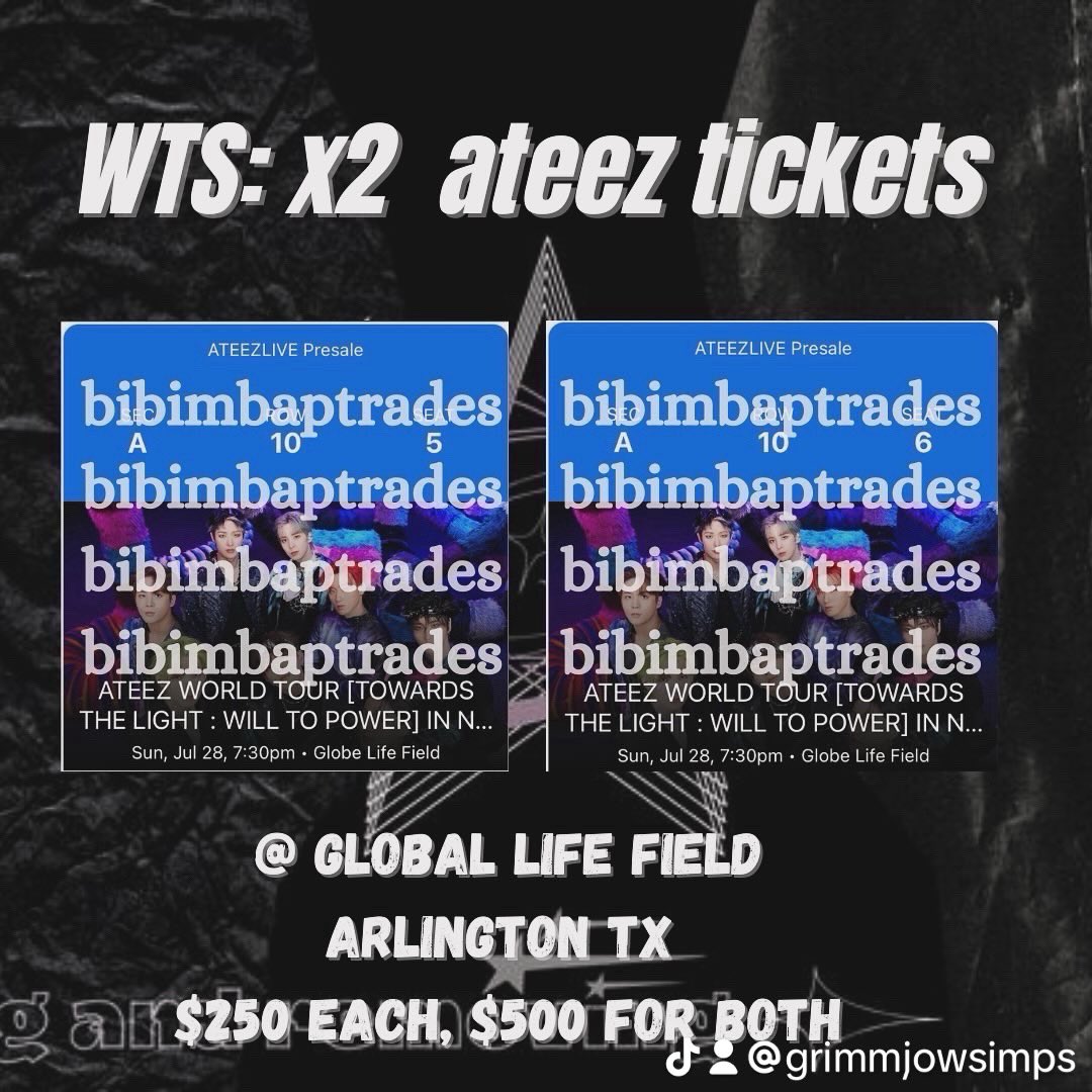 mammonsimpp's tweet photo. Selling ATEE tickets price is negotiable serious inquiries only https://t.co/1M5dTz3AF8