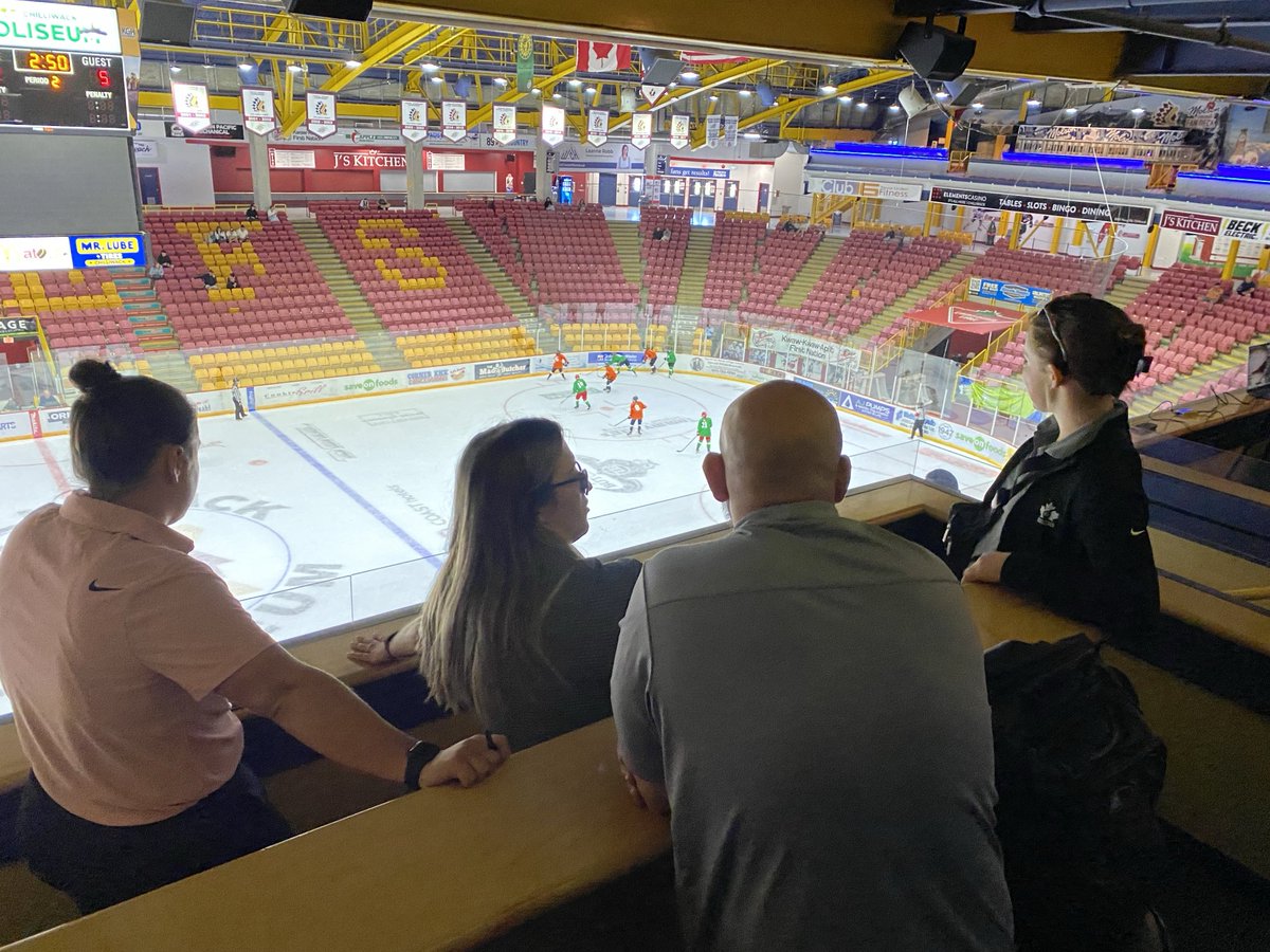BCHockey_Refs's tweet photo. BCHockey Officiating Coaches Julianne Desjardins, Mel Brunn-Pateman &amp; Grace Barlow along with BC Hockey Referee in Chief Sean Raphael, lead their group of Officiating Program of Excellence Officials inside Chilliwack’s Coliseum Sunday afternoon. https://t.co/bepleRXEN2