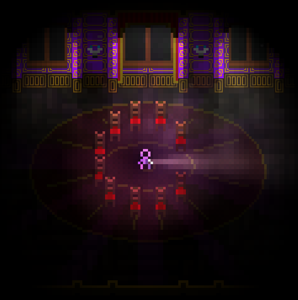 What exactly is going on in this screenshot?!
Let us know in the comments what you think happened!

Find out the truth in the Early Access version, launching next month on Steam.

#indiegame #indiedev #indiegamedev #roguelike #rhythmgame #mystery #steam