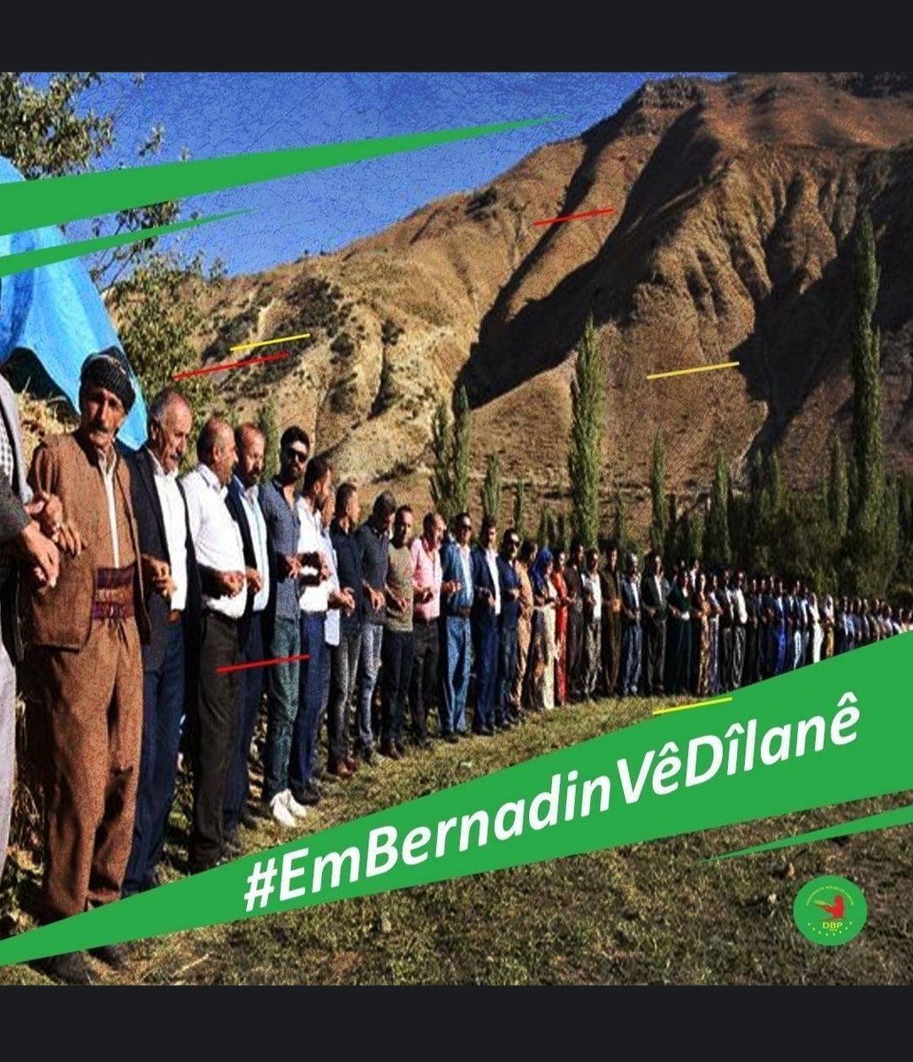 aryen49263's tweet photo. Govenda kurdan ne tenê govend e an, ne tenê şahî ye
Têkoşîn e,  Berxwedan e û Raperîn e
#EmBernadinVêDîlanê https://t.co/C4BQv0GjrO
