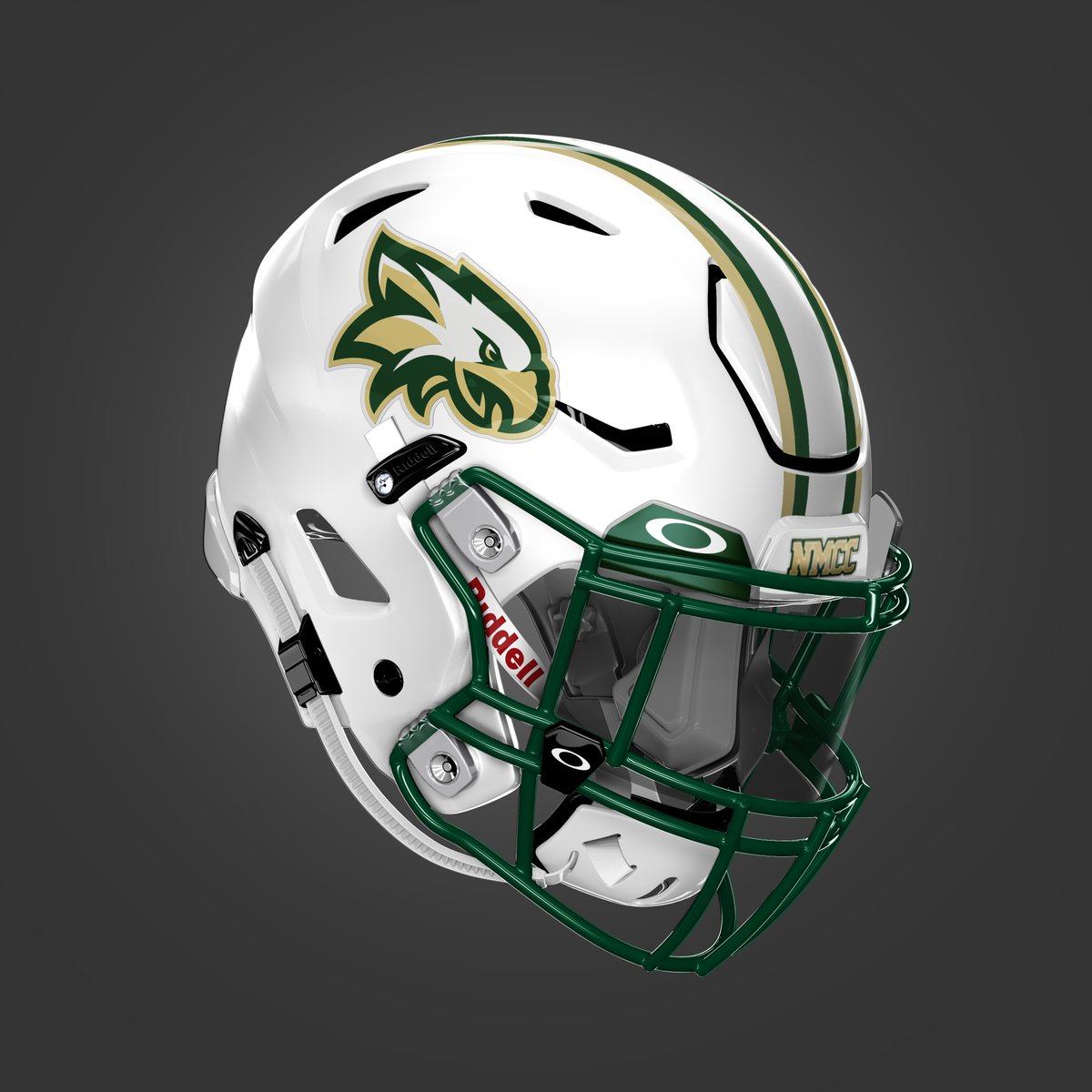 New design #⃣4⃣8⃣ for the '24 season; the New Madrid County Central Eagles!

Switched from green shells to matte white and ditched the eagle wings in favor of the school logo 🔥

Great look for <a href="/CoachFully54/">Coach Fully</a> and the Eagles who kick off their season against Cape Central.