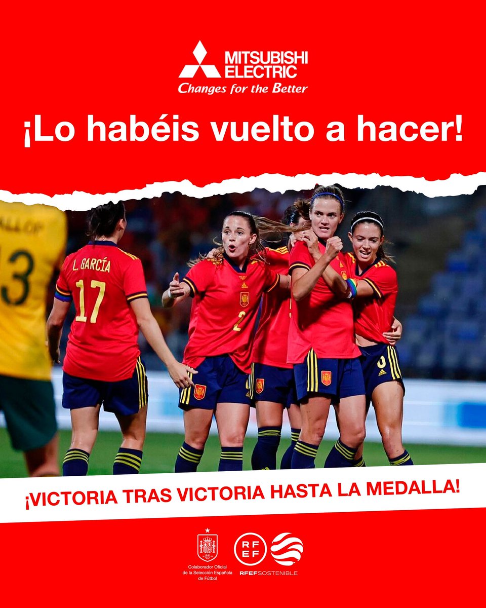 Mitsubishi Electric (@mitsuelect) on Twitter photo ¡GRACIAS por darnos tantas alegrías, <a href="/SEFutbolFem/">Selección Española Femenina de Fútbol</a>! 🤩🇪🇸
#MitsubishiElectricconLaRoja #EstuSelección ¡GRACIAS por darnos tantas alegrías, <a href="/SEFutbolFem/">Selección Española Femenina de Fútbol</a>! 🤩🇪🇸
#MitsubishiElectricconLaRoja #EstuSelección