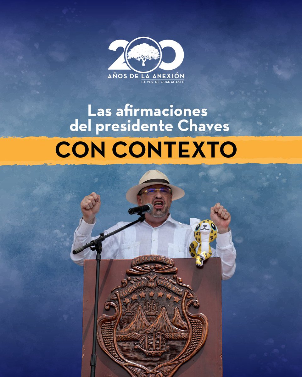 VozdeGuanacaste's tweet photo. ¿Es cierto todo lo que dijo el presidente Rodrigo Chaves en su discurso en la plazoleta del parque de Nicoya? 🤨 En La Voz de Guanacaste identificamos aseveraciones que son falsas o requieren contexto. ✅ Te traemos cinco de ellas. https://t.co/7VlBv4f43n