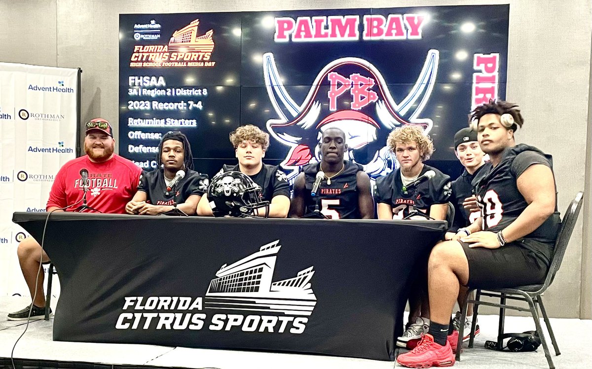 Palm Bay High Football (@pbhs_football) on Twitter photo Palm Bay football had a great time the Florida Citrus Sports media day. What a great opportunity for them to talk about the team and the upcoming season!!! They represented our school and our team incredibly well! <a href="/FiderJr/">Deuel “Junior" Fider</a> <a href="/HarpeHarpe99/">Damarion Harpe</a> <a href="/Jaden3Howard/">Jaden “Hollywood” Howard</a> <a href="/Bradyncook9/">Bradyn Cook 🧑🍳</a> @SKripticyt Palm Bay football had a great time the Florida Citrus Sports media day. What a great opportunity for them to talk about the team and the upcoming season!!! They represented our school and our team incredibly well! <a href="/FiderJr/">Deuel “Junior" Fider</a> <a href="/HarpeHarpe99/">Damarion Harpe</a> <a href="/Jaden3Howard/">Jaden “Hollywood” Howard</a> <a href="/Bradyncook9/">Bradyn Cook 🧑🍳</a> @SKripticyt