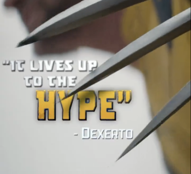 My quote underneath Wolverine's claws... this is how I win