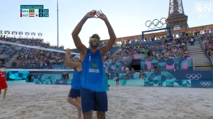 belatinysun's tweet photo. brasil is winning everything in beach volleyball so far, and i'm always happy when i see evandro gonçalves play and remember that he already appeared in haikyuu!! seriously, all the references to beach volleyball make me SOOO happy, i'm sure shoyo is happy for evandro too 🥹 https://t.co/levorFmcEK