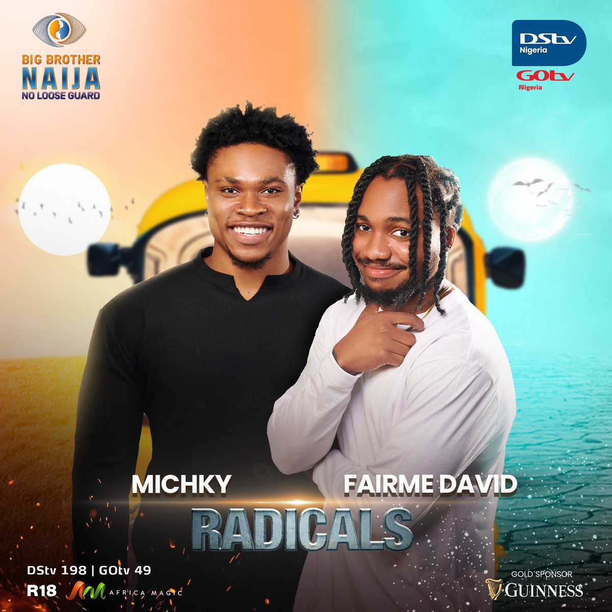 everyday_gist's tweet photo. Meet Femi David, known as ‘Virgin Femi’ and Michky the Great together known as the #Radicals These dynamic dance partners are set to bring a whole new vibe to the house.
#BBNaija https://t.co/GxqhdTIgNf