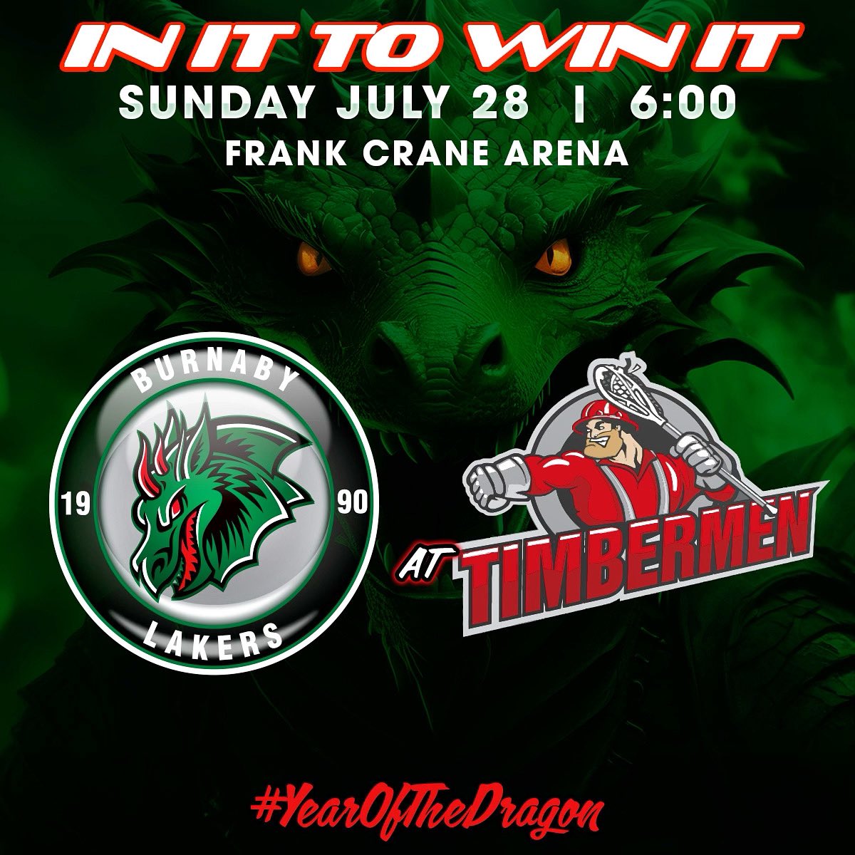 We’re on the road again today, this time in Nanaimo. We’ll face the Timbermen at Frank Crane Arena at 6pm. If you can’t be on the island with us, catch the livestream via WLATV.

#YearoftheDragon