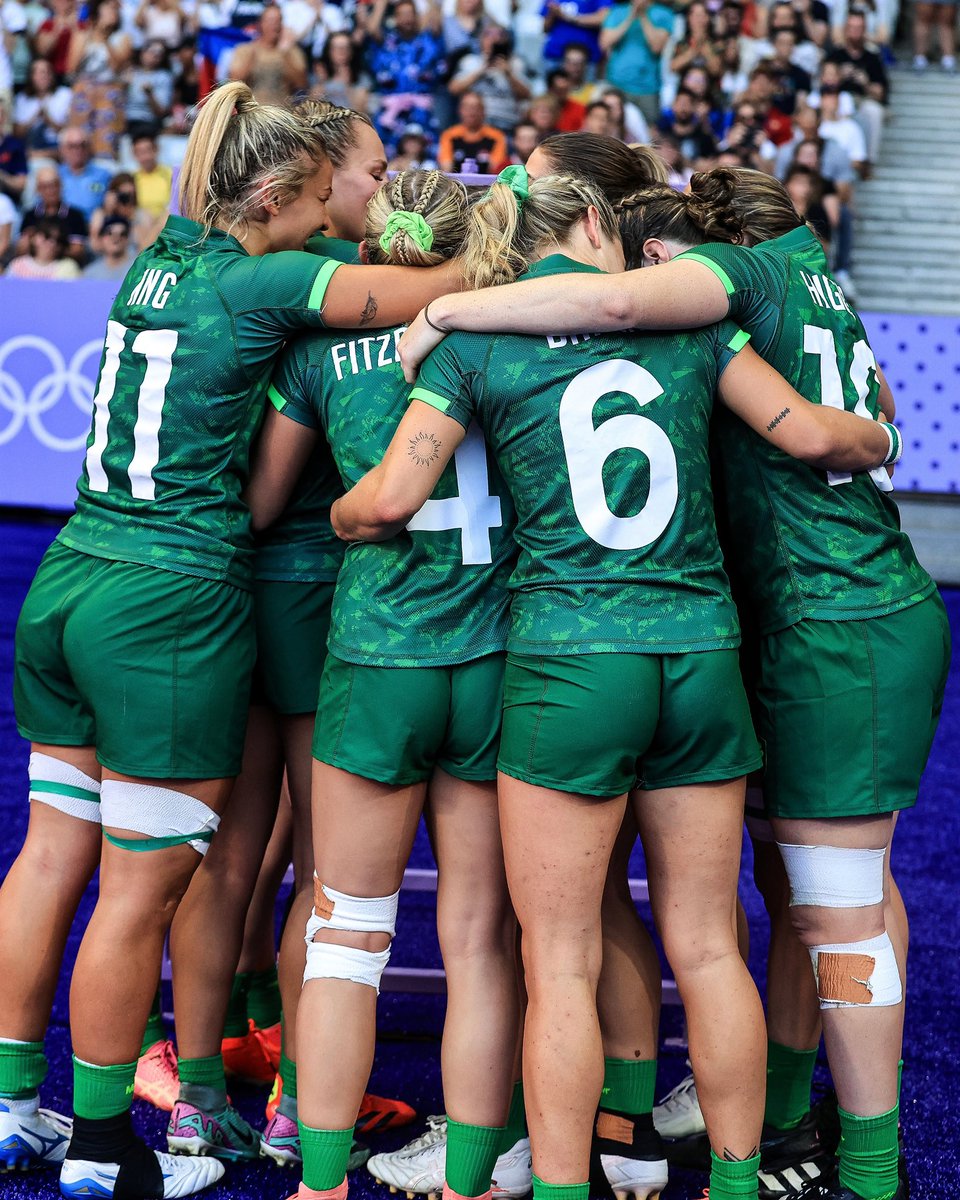 Celebrating a first Olympic win as one! 💚

#Ireland7s