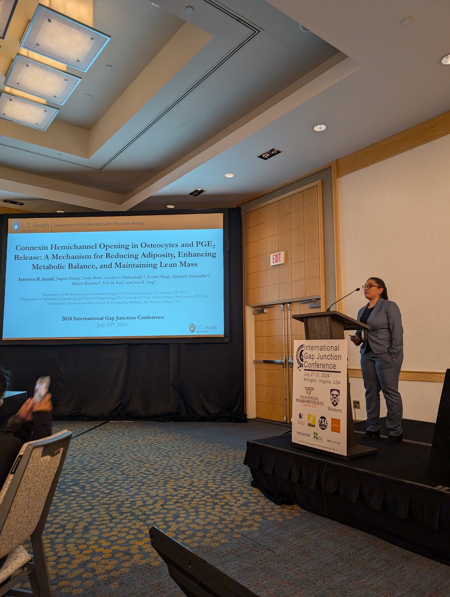Great job Dr Francisca Acosta, thanks for sharing all of your very interesting data!

"Connexin Hemichannel Opening in Osteocytes and PGE2 Release: A 
Mechanism for Reducing Adiposity, Enhancing Metabolic Balance, and 
Maintaining Lean Mass"