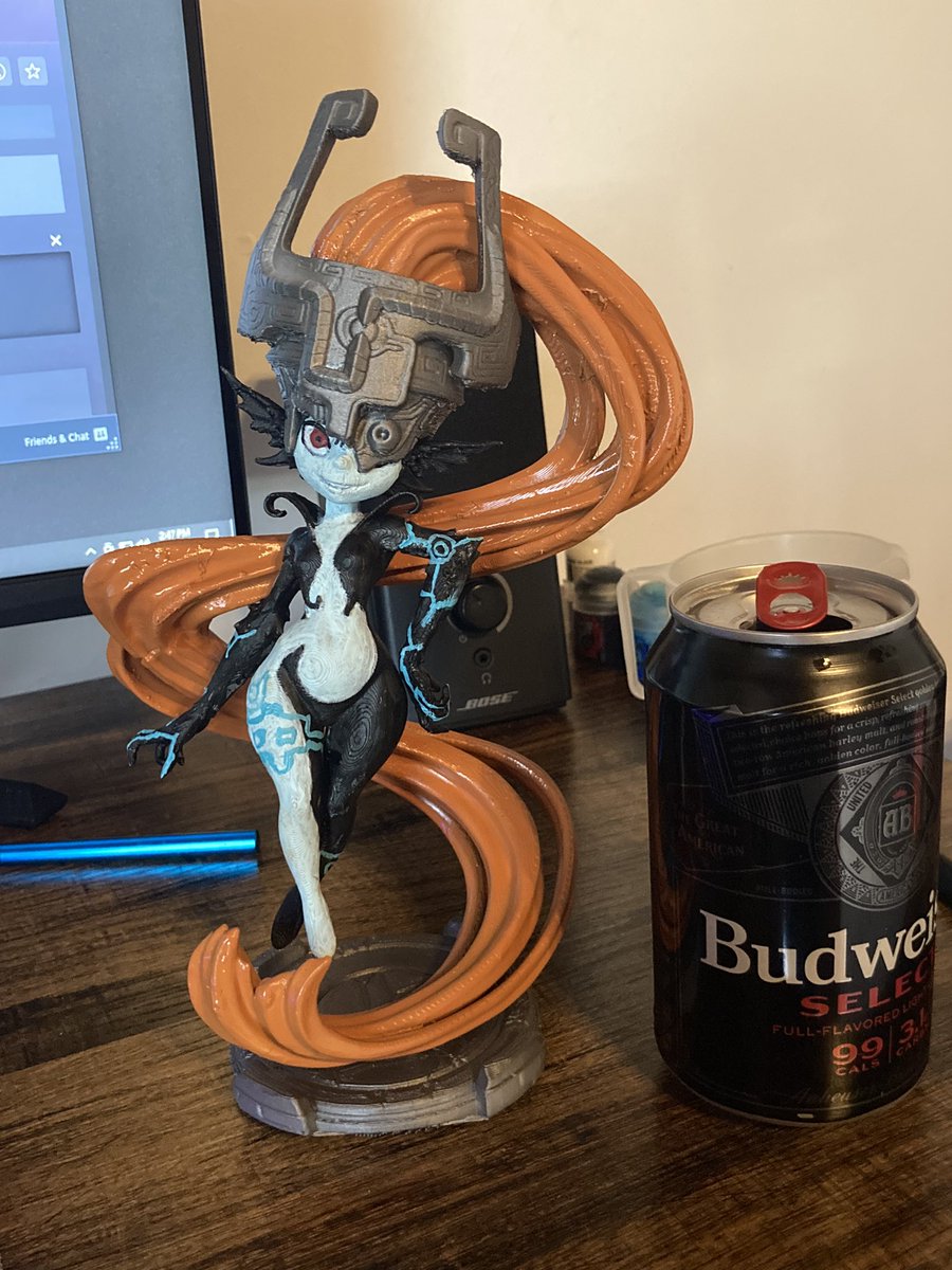 Capt_C_Tree's tweet image. Done with my first big project! Might touch up later but I’m happy to put it on the shelf for now. Original sculpt by @DiNamuuu3D