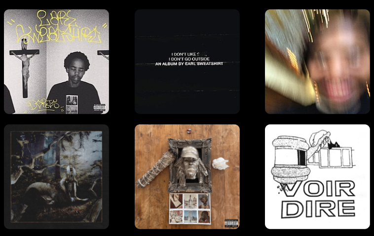 HipHopNumbers's tweet image. Earl got one of the greatest discographies in modern hip hop

Nothing below 8/10