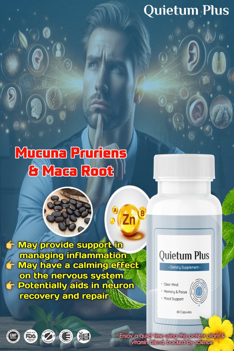 saiful017247's tweet image. Secret to healthy ears with Quietum Plus! This all-natural supplement is specially formulated to promote ear health and enhance hearing clarity. 
Details: 
quietumplusdietary.blogspot.com

#EarHealth #QuietumPlus #HealthyEars #NaturalHearing #EarCare #HerbalSupplements