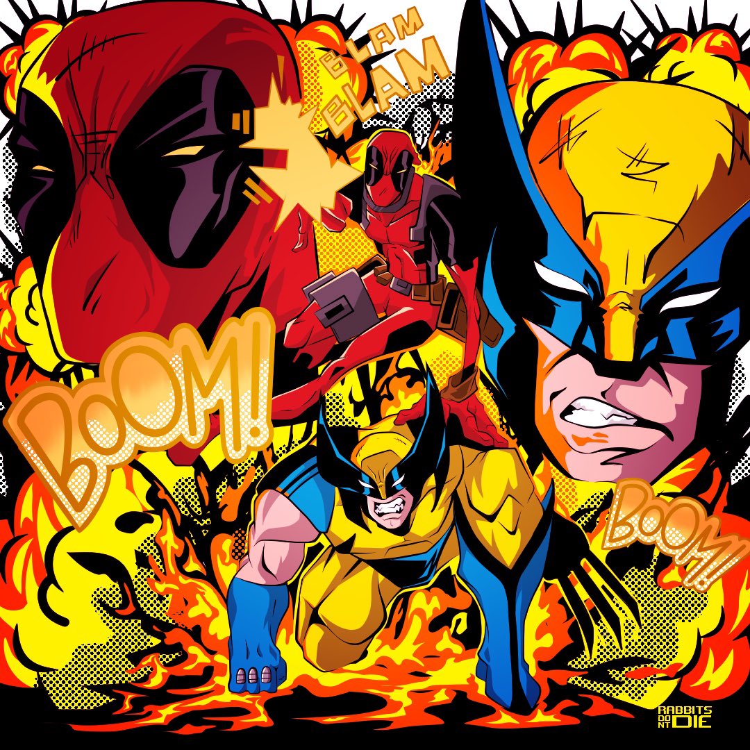 Zombierabbit13's tweet photo. DEADPOOL::WOLVERINE https://t.co/Qj6JzYzO2O