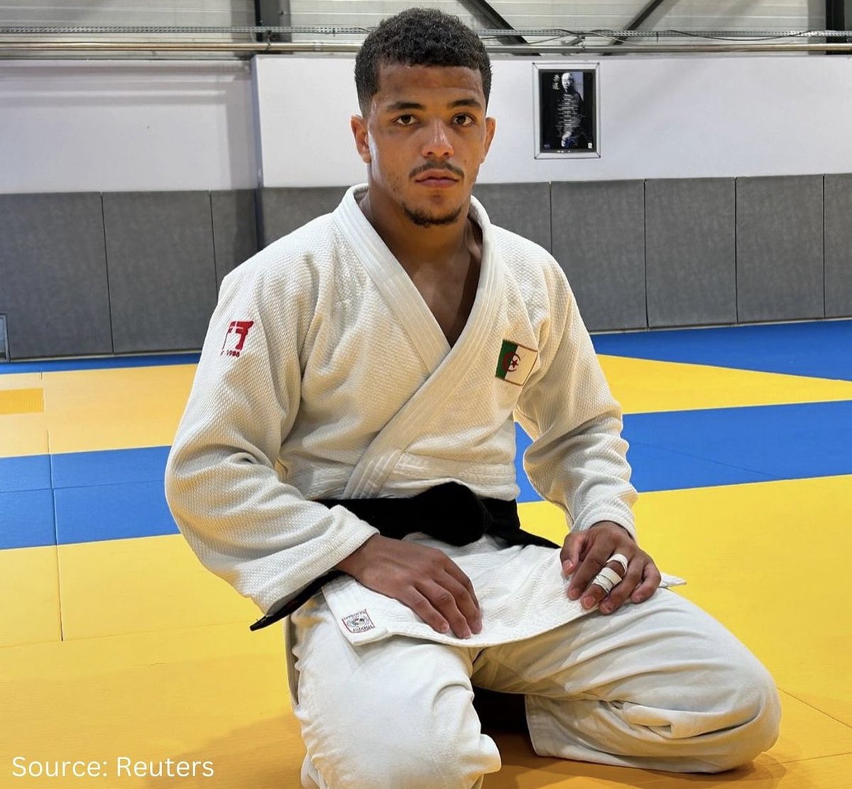Algerian judoka Dris Messaoud who was scheduled to fight against Israeli opponent Tohar Butbul in the Olympics, has withdrawn in support of Palestine.