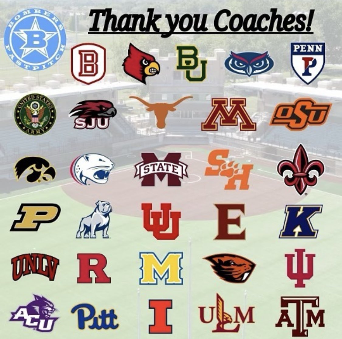 Cameron Thiele 2027 (@cameron_thiele) on Twitter photo Thank you to the <a href="/thealliancefp/">The Alliance Fastpitch</a> for putting on an amazing and extremely competitive tournament in Indiana! A Special thank you to all of the coaches who came out to watch us play!!
<a href="/BombersGoldFL16/">Bombers Gold 16U Florida</a> <a href="/nxt1sports/">NXT 1</a> <a href="/FGS_softball/">FLATGROUND Softball</a> <a href="/SamBanister33/">Sam Banister</a> <a href="/SBRRetweets/">Softball Recruiting Reposts</a> <a href="/RRecruiting_/">Recruiting with Rhoda</a> Thank you to the <a href="/thealliancefp/">The Alliance Fastpitch</a> for putting on an amazing and extremely competitive tournament in Indiana! A Special thank you to all of the coaches who came out to watch us play!!
<a href="/BombersGoldFL16/">Bombers Gold 16U Florida</a> <a href="/nxt1sports/">NXT 1</a> <a href="/FGS_softball/">FLATGROUND Softball</a> <a href="/SamBanister33/">Sam Banister</a> <a href="/SBRRetweets/">Softball Recruiting Reposts</a> <a href="/RRecruiting_/">Recruiting with Rhoda</a>