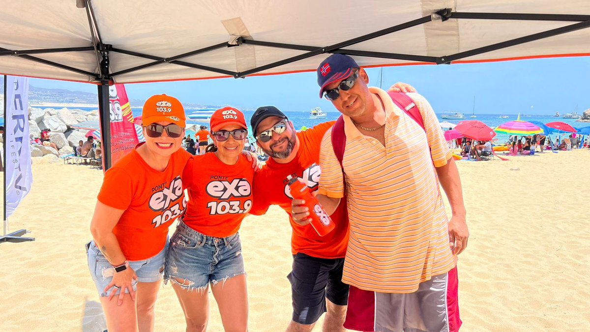 ExaFMLosCabos's tweet photo. Pega de calcas 
De Tour por la playa con EXA

Lánzate con nosotros 
Estaremos hasta las 2 de la tarde
Playa la Empacadora CSL🏖️

#EnTodasPartes
#PonteExa https://t.co/3xMId6B2qE