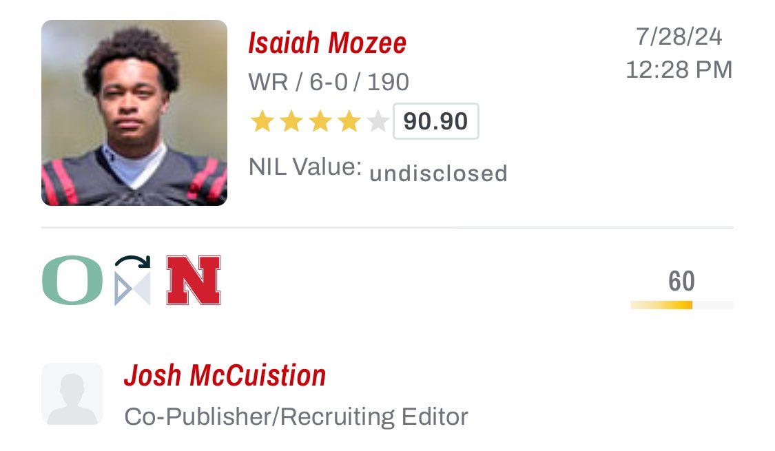 HuskerHep's tweet photo. 🔮⭐️⭐️⭐️⭐️WR🌽 https://t.co/9j47i5Inrv