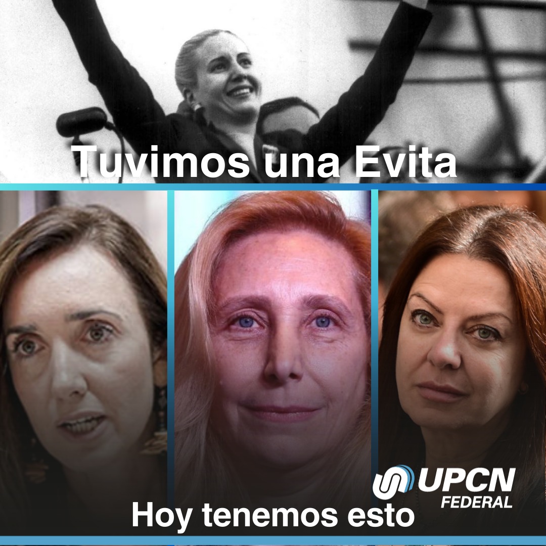 En estos días en donde el recuerdo de Evita está más presente que nunca, es imposible no ver las mujeres que están en el gobierno y comparar.

Crueldad, acumulación de poder sin capacidad de gestión, retención de alimentos para la gente que lo necesita son algunas de las cosas
