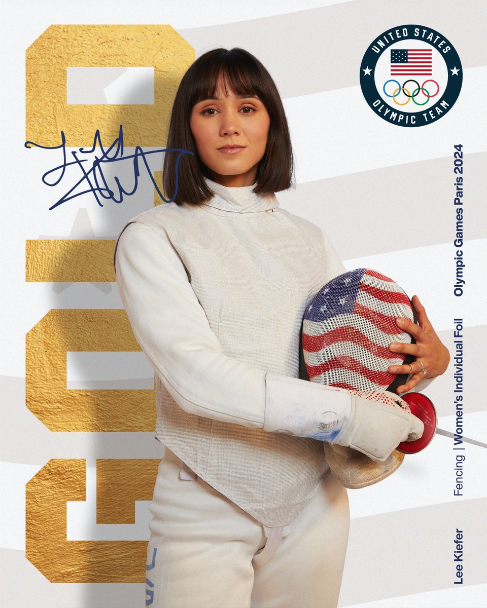 REPEAT COMPLETE 🥇

<a href="/leetothekiefer/">Lee Kiefer</a> becomes the first U.S. woman to win two Olympic gold medals in individual foil. 

#ParisOlympics