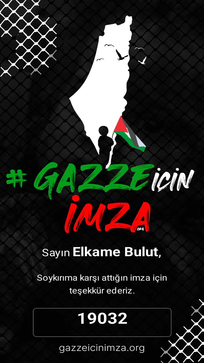 #FreePalestine 
#GazaGenocide 
gazzeicinimza.org