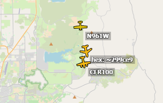 engineco16's tweet photo. #ConiferFire guess I was wrong earlier on T-73 &amp; 100 making drops. T-73 is having an identity crisis it seems, the number on ADS-B keeps going back and forth. They are now heading to the #Border65Fire down at the border. https://t.co/SJvF80kFIR