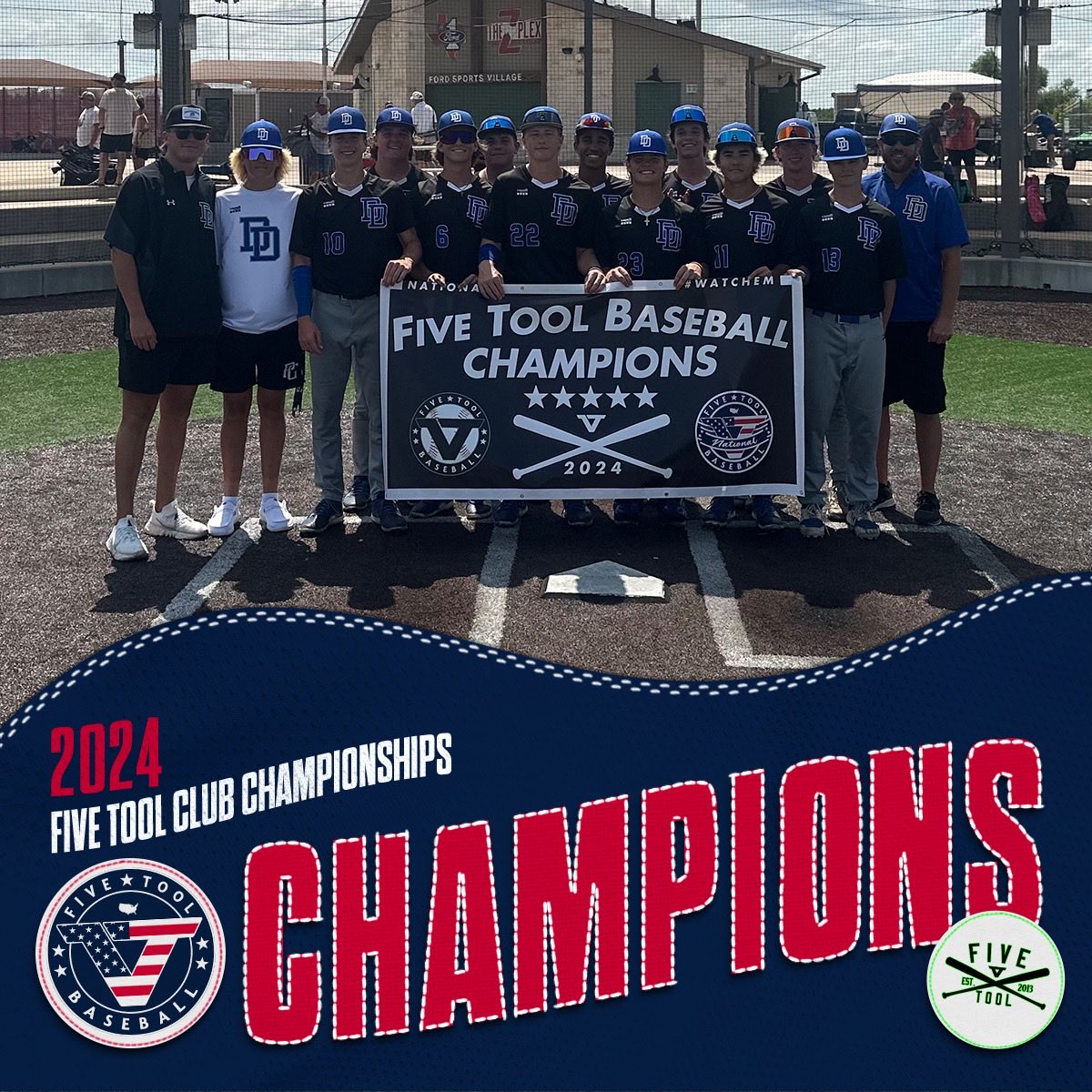 ✭Five Tool Texas✭ (@fivetooltexas) on Twitter photo 🏆Champs🏆
Congrats to <a href="/DulinsDodgers/">Dulins Dodgers</a> 16U Strausborger on winning the 16U <a href="/FiveTool/">Five Tool Baseball</a> Club Championship!
#WatchEm 🏆Champs🏆
Congrats to <a href="/DulinsDodgers/">Dulins Dodgers</a> 16U Strausborger on winning the 16U <a href="/FiveTool/">Five Tool Baseball</a> Club Championship!
#WatchEm
