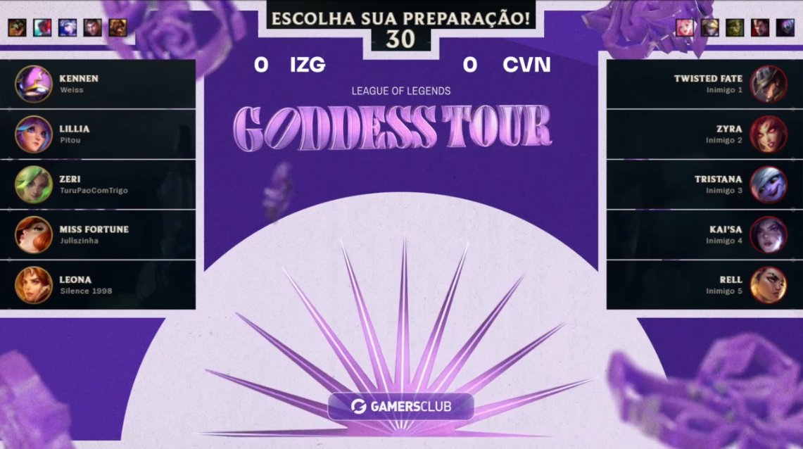 DRAFT NA TELA!!! 
VEM TORCER PRA GENTE #GOCOVEN ✨
📺: twitch.tv/gamersclublol