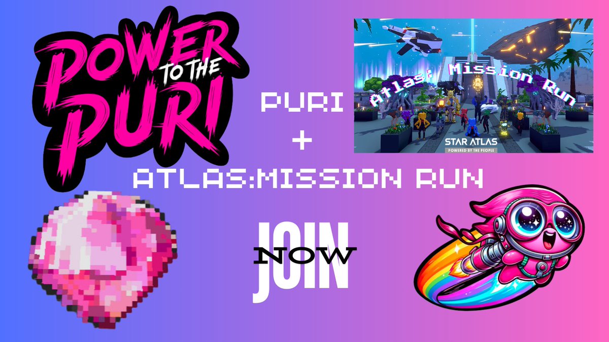 Another week &amp; another amazing partner"ship"!

Puri Quest is LIVE, for more info join us!
Discord: discord.gg/6nbV7y5ez2

🏆 Prizes:
1st: Rainbow Chi
2nd: Calico Maxhog
3rd: Ogrika Ruch
4th: 3M Fuel
5th: 1M Fuel

<a href="/at_mwagner/">SW4GN3R, CFA 🚀☀️🌴</a> <a href="/TheSandboxgame/">The Sandbox</a> <a href="/staratlas/">Star Atlas (Summer) 🚀☀️🌴</a> <a href="/wearestaratlas/">Star Atlas Community</a>  <a href="/BTH2620/">⪛⦿⫺Beyondthehorizon2620🚀☀️🌴</a>