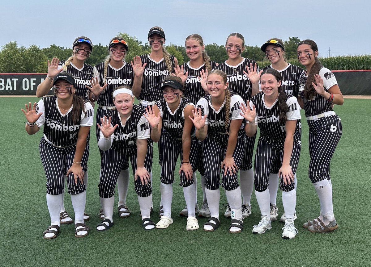 Minnesota Bombers 16U National (@mnbombers2007) on Twitter photo That’s a wrap for the season! Had a great run at the PGF Midwest Regional Championship but didn’t quite make it to Sunday. So proud for placing 5th overall after playing against some great competition. Onward and upward! <a href="/MnBombers/">Minnesota Bombers</a> <a href="/bombers_fp/">Bombers Fastpitch</a> <a href="/sluggerFP/">Louisville Fastpitch</a> <a href="/PGFnetwork/">PGF</a> That’s a wrap for the season! Had a great run at the PGF Midwest Regional Championship but didn’t quite make it to Sunday. So proud for placing 5th overall after playing against some great competition. Onward and upward! <a href="/MnBombers/">Minnesota Bombers</a> <a href="/bombers_fp/">Bombers Fastpitch</a> <a href="/sluggerFP/">Louisville Fastpitch</a> <a href="/PGFnetwork/">PGF</a>