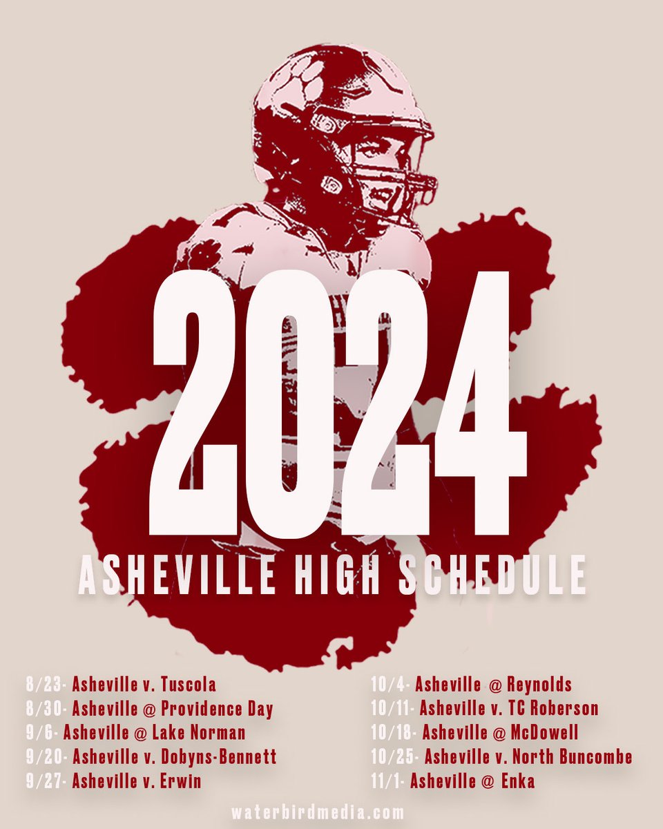 We have had a great offseason. 1st day of official practice is Wednesday. Check in at 2:00 at the Field House. Here is our schedule for the season and shoutout to Waterbird Media for making the graphic! #CougarPride #TheHigh