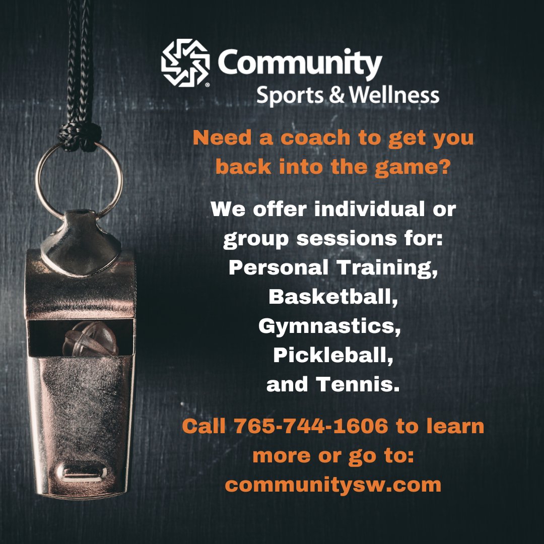 A coach can get you from couch to competition! Or give you the accountability you need to get moving.
Learn more about Community Sports &amp; Wellness at communitysw.com
#bestofmadisoncounty #cswfindyourfit