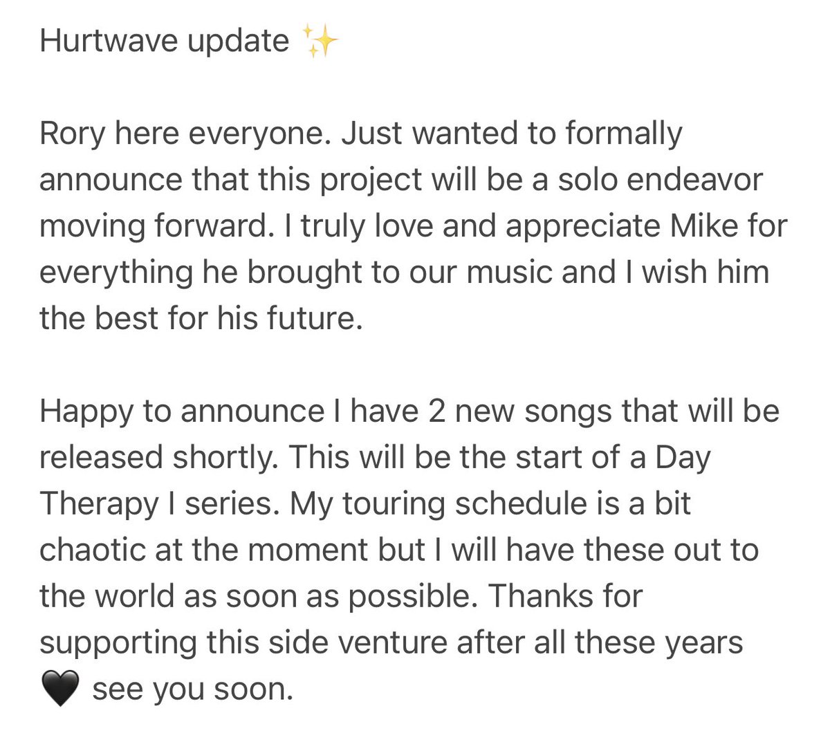 update on <a href="/hurtwave/">HURTWAVE</a> 🖤 please read