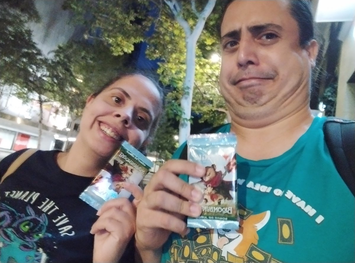 Final score 0-3-1 for team 'Sorcery Speed' at the #MTGBloomburrow Prelease 2HG event!

Cool cards, great games, fun experience playing in Spanish 😂