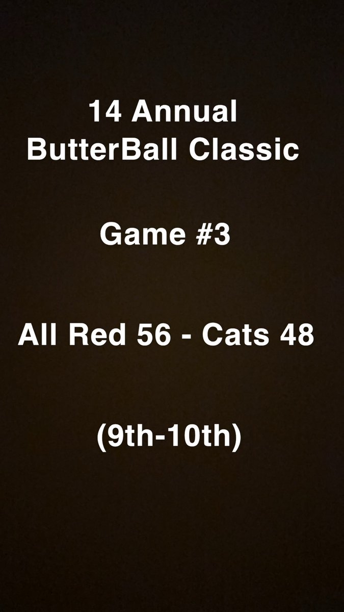 Game #3 #butterballclassic