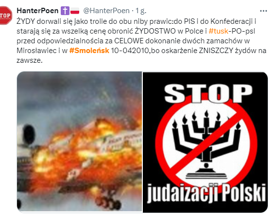 HanterPoen's tweet photo. @unijnakapusta60 israel to WRÓG Polski największy z ich szantażem #stop447 i perfidnym, wręcz szatańskim oskarżaniem Polaków o #NiemieckieZbrodnie na żydach 1939-45 ,o #Jedwabne,gloryfikowanie banderyzmu-#Wołyń-BRAK SZACUNKU DLA POLSKICH OFIAR #UkraińskieLudobójstwo-#UkraińskieZbrodnieLudobójstwa https://t.co/1J7BnIqDrq