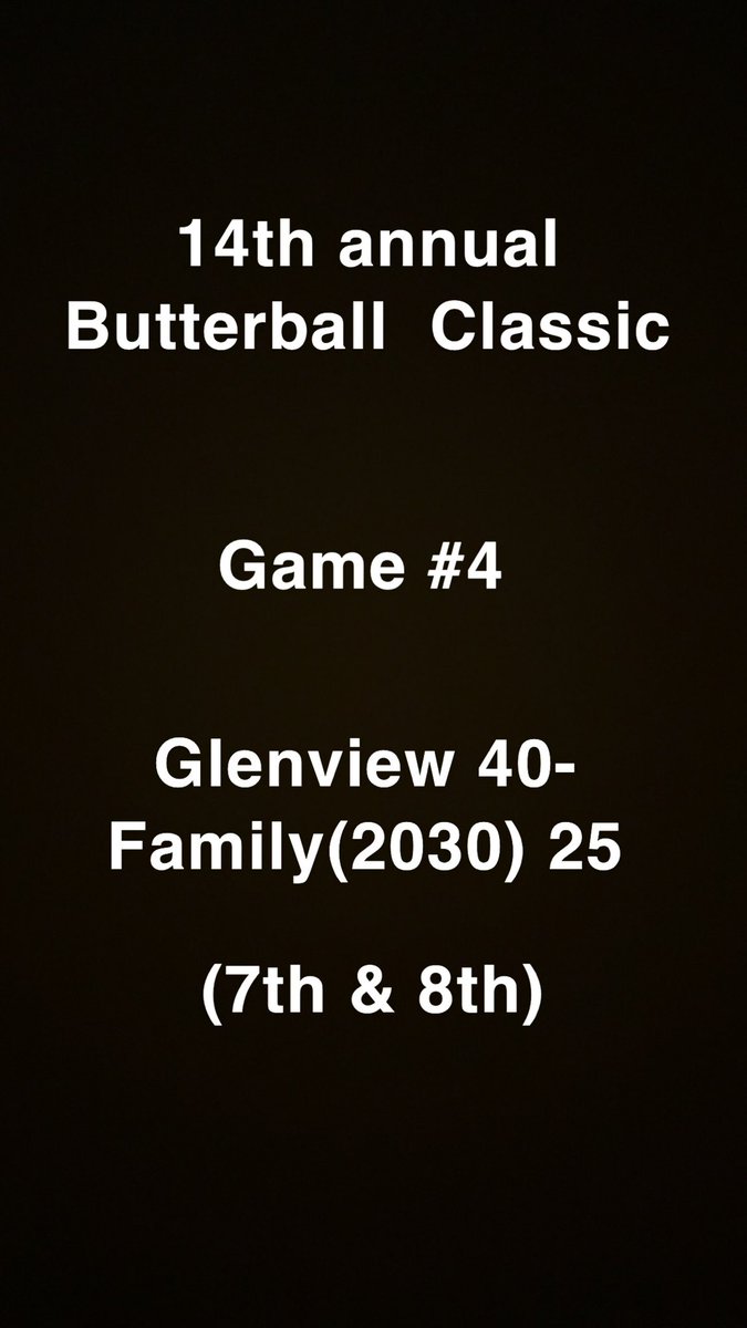 Game #4 #butterballclassic