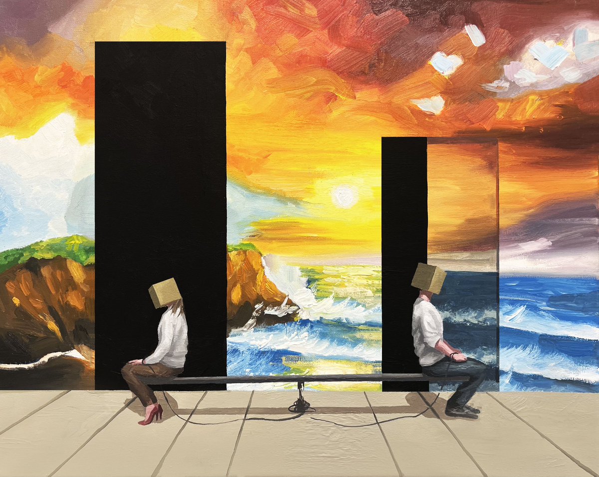 “Is our love even worth fighting over?” / Acrylic painting / 2024 by PQHAÜS