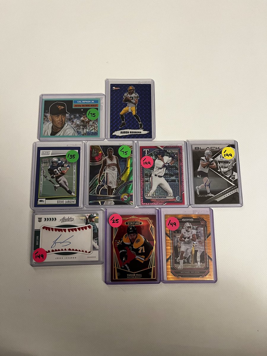 JumpCityCollect's tweet image. #XNat24 🚨 Jump City Collectibles 🚨
Post 5.12

$15 each or 2 for $25

Shipping Details:
PWE ships free (1-2 cards)
$5 BMWT (3+ cards)

Claim by last name!